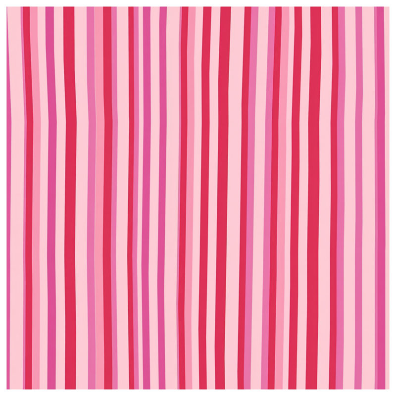Pink Stripes Throw Pillow, Pattern Double Sided Pillows, 14 x 14 inches