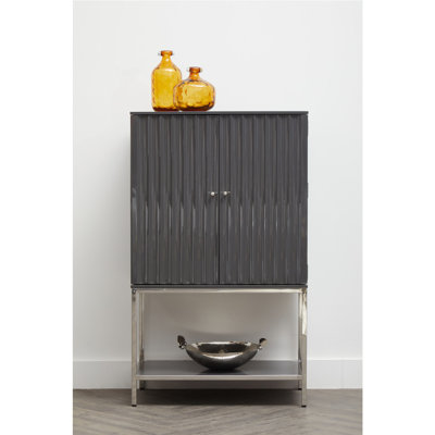 Dornhof Stainless Steel Rectangle Accent Chest
