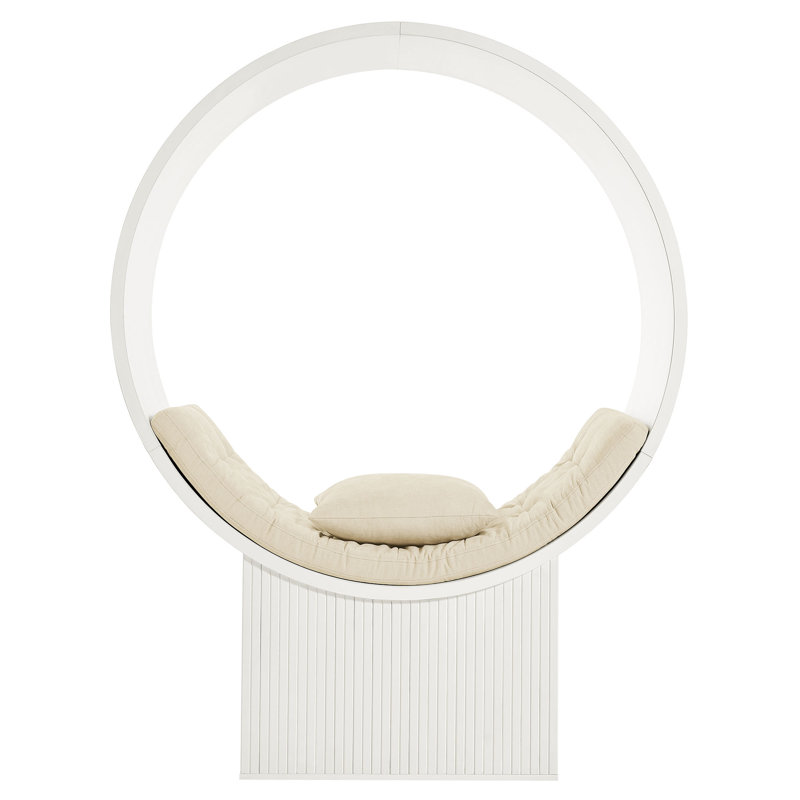 Chaise d'appoint Aperture, Blanc ivoire