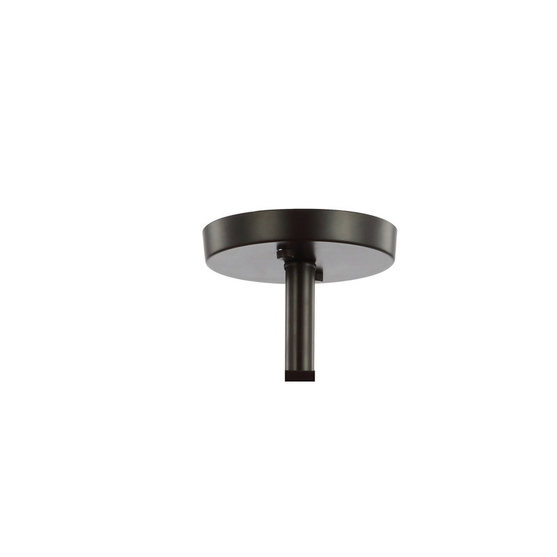 Plafonnier semi-encastré suspendu tambour 15 po 2 lumières Pinkney, Bronze huilé