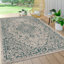 Nate Boho Medallion Textured Weave Grey/Teal Indoor/Outdoor Rug-313860504