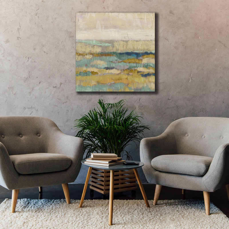 «Epic Graffiti» «Marsh Impressions 2» par Chariklia Zarris, art mural sur toile, 37 po x 37 po, H 37 po x l 37 po