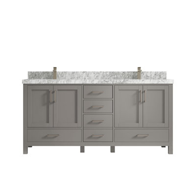 Ensemble de meuble-lavabo double 72 po Malibu
