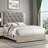 Queen Size Upholstered Bed with Tufted Headboard​