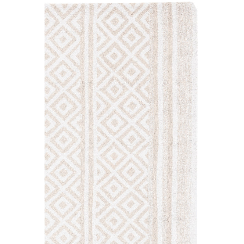 Charol Hand Tufted Performance Geometric Rug, Rectangle 4' x 6'