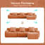 Canapé désossé, tissu en peluche de haute qualité à 3 places, conception antidérapante, conception épurée sans accoudoirs incurvés, chaise d'assemblage éponge haute densité 32D pour le salon, la chambre à coucher et le salon-1809841153
