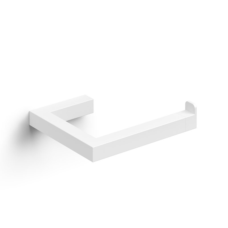Gerla Wall Mount Toilet Paper Holder, Glossy White