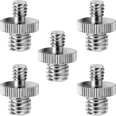 5 Core 1/4 Male to 3/8 Inch Male Threaded Camera Tripod Screw Adapter Mount