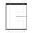 Eurolite 58 in. W x 70.5 in. H Sliding Bypass Frameless Shower Door in Matte Black with 3/8 in. (10mm) Thick Clear Glass-50217757