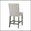 Ensemble de 2 tabourets de comptoir capitonnés contemporains en tissu, 26 po-1899186649-1899186631