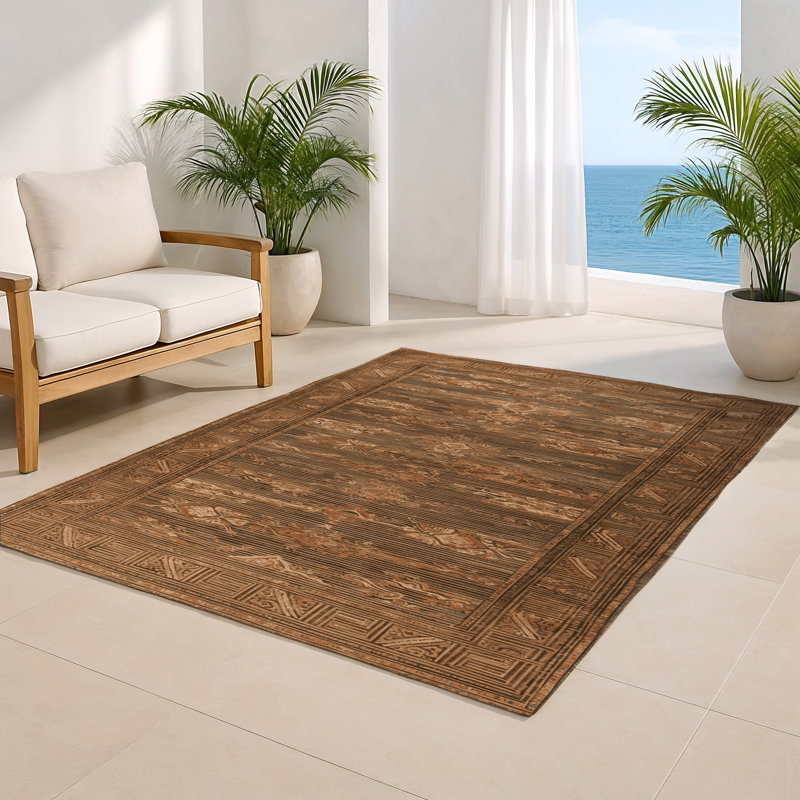 Tapis intérieur et extérieur ArtDeco, Rectangle 5 pi x 7 pi