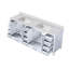 Meuble-lavabo double avec comptoir Carrara-110903933