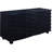 Monette Black 3-drawer Server