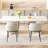 78.97" Modern Rectangle Cream White Dining Table Set with 4 Chairs for Kitchen, Bar, Living Room-1663940018-1663806311