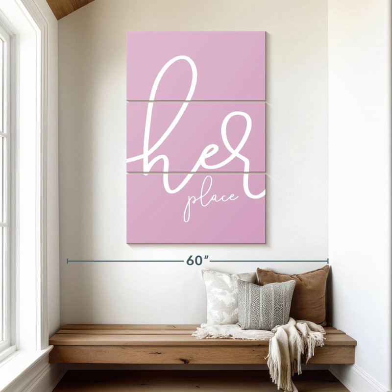 Kema Her Place Pink, 50" H x 32" W