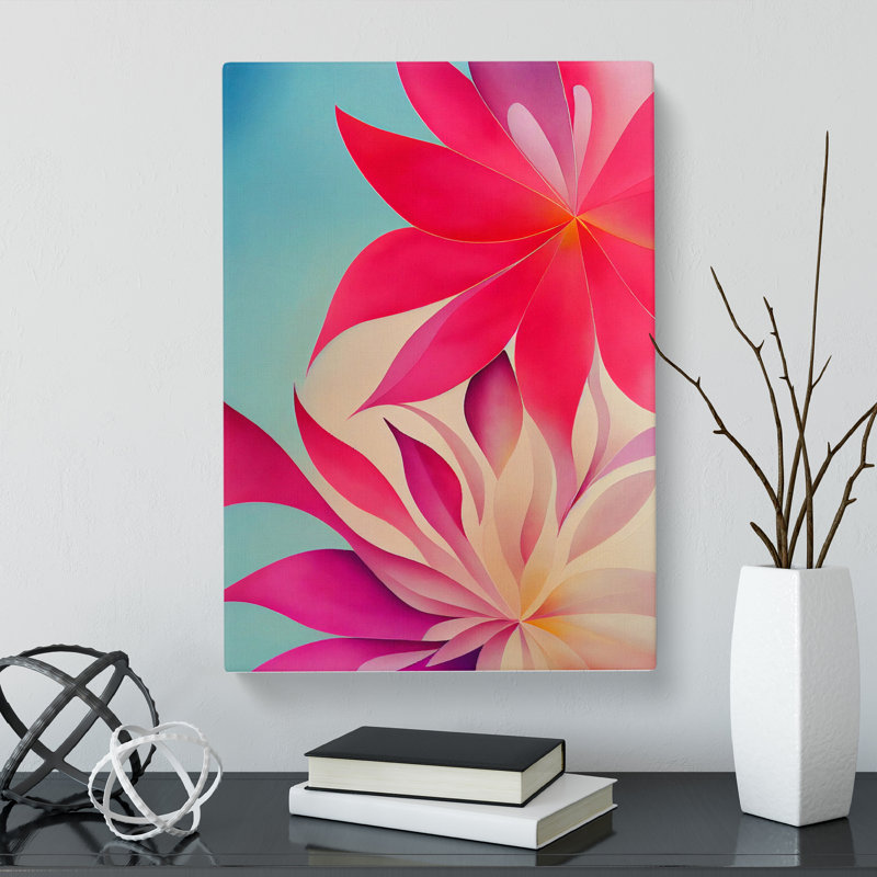 Crystal Flowers - Wrapped Canvas, 50cm H x 35cm W x 3cm D