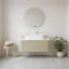 Meuble-lavabo flottant mural 36 po avec lavabo rectangulaire en céramique blanc et tiroir-632713471