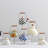 Wildflowers White/Pink/Brown/Green 2 Quart Tea Kettle