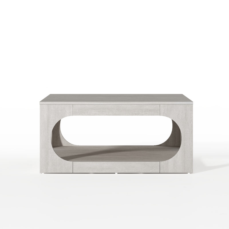 Inniss Square Coffee Table, Dusty Gray Oak