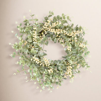 Primrue 26" Handcrafted Berry Eucalyptus Wreath