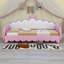 Lit de jour rembourré avec tête de lit couronne et lumières DEL Princess-616908793