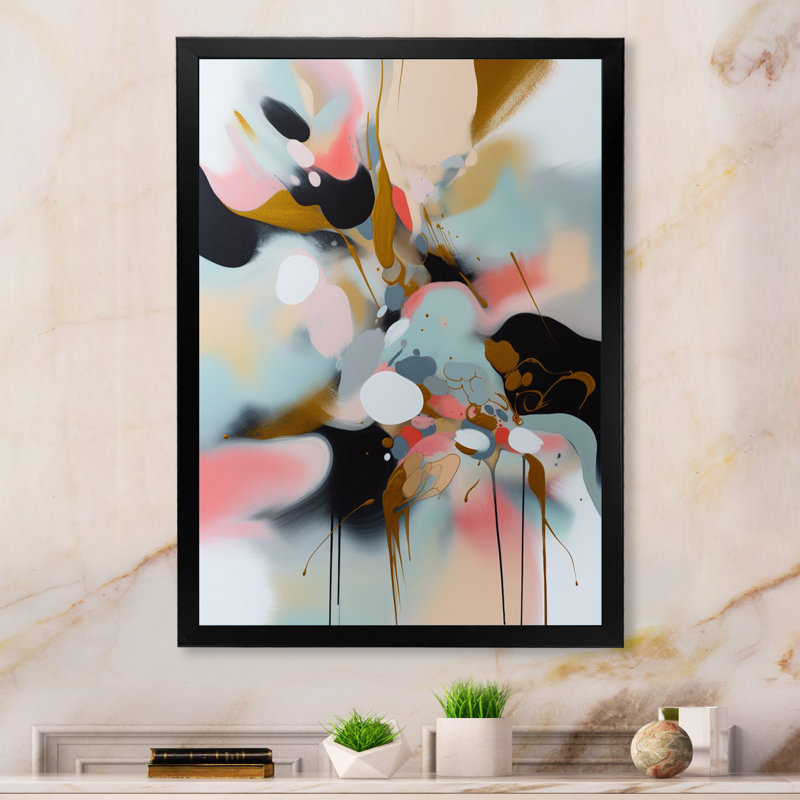 Luman Brushstroke III, impression sur toile, Cadre photo noir, H 20 po x l 12 po x P 1 po