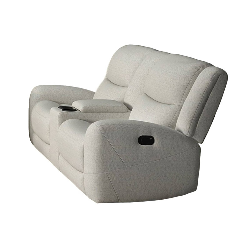 79" W Transitional Loveseat, Beige