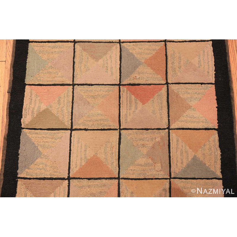 Tapis antique American Hooked