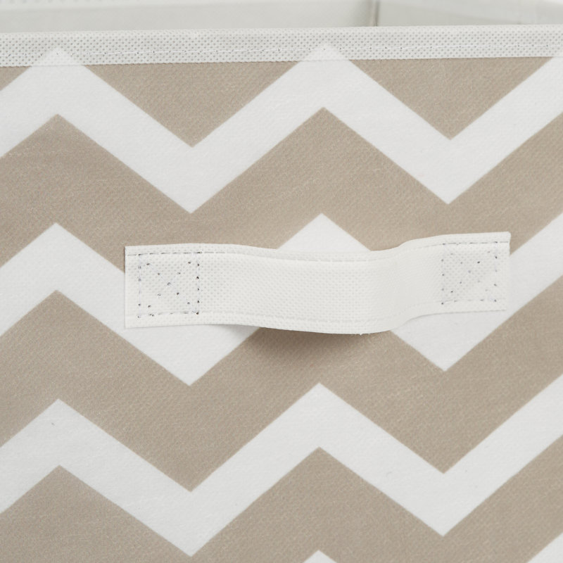 Ensemble de cubes en tissu à chevrons, Pierre