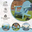Chaise Adirondack pliante en polyéthylène haute densité (PEHD) Calik-1852935886