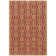 Tapis géométrique rouge / brun Villa