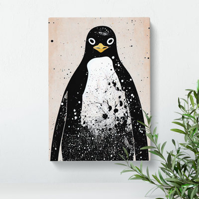 Penguin Graffiti No.5 - Wrapped Canvas Print