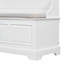 Banc à chaussures, banc de rangement pour chaussures rétro avec dispositifs de fermeture en douceur, coffre de rangement avec rangement caché et coussin pour l'entrée, le couloir, le salon-424861619