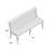 Linen Blend Upholstered Bench