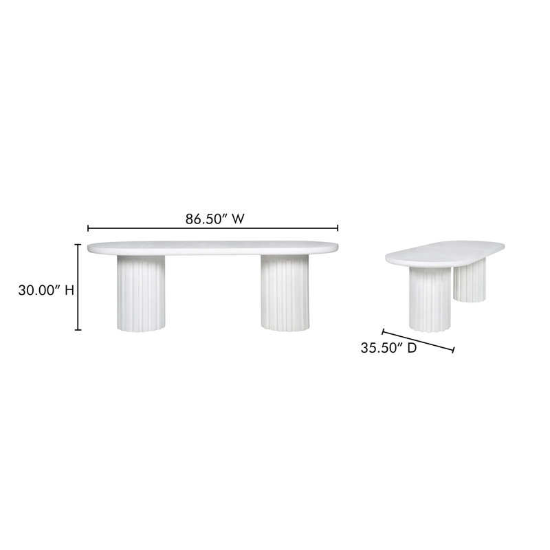 Eris Outdoor Oval Dining Table