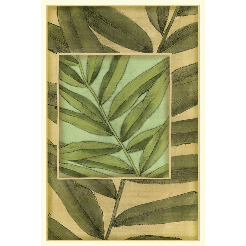 Palm Inset Composition II by Jennifer Goldberger - Wrapped Canvas Art Prints, 46cm H x 30cm W x 0.38cm D