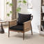 Chaise d'appoint rembourrée en bois massif Cofield-1413915892