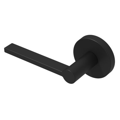 Levier à porte simple Muse de conception moderne dissimulée ne tournant pas (placard, garde-manger ou couloir) - Style minimaliste élégant en noir mat