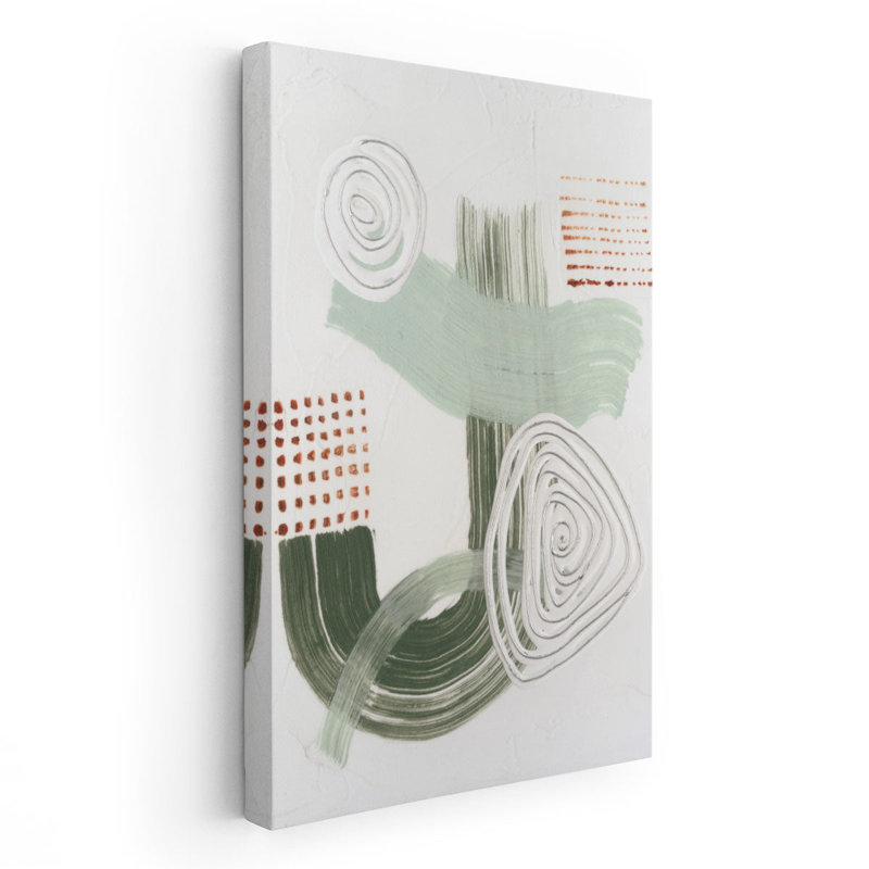 «Jade Rhyth II II», reproduction d'art sur toile, H 48 po x l 32 po