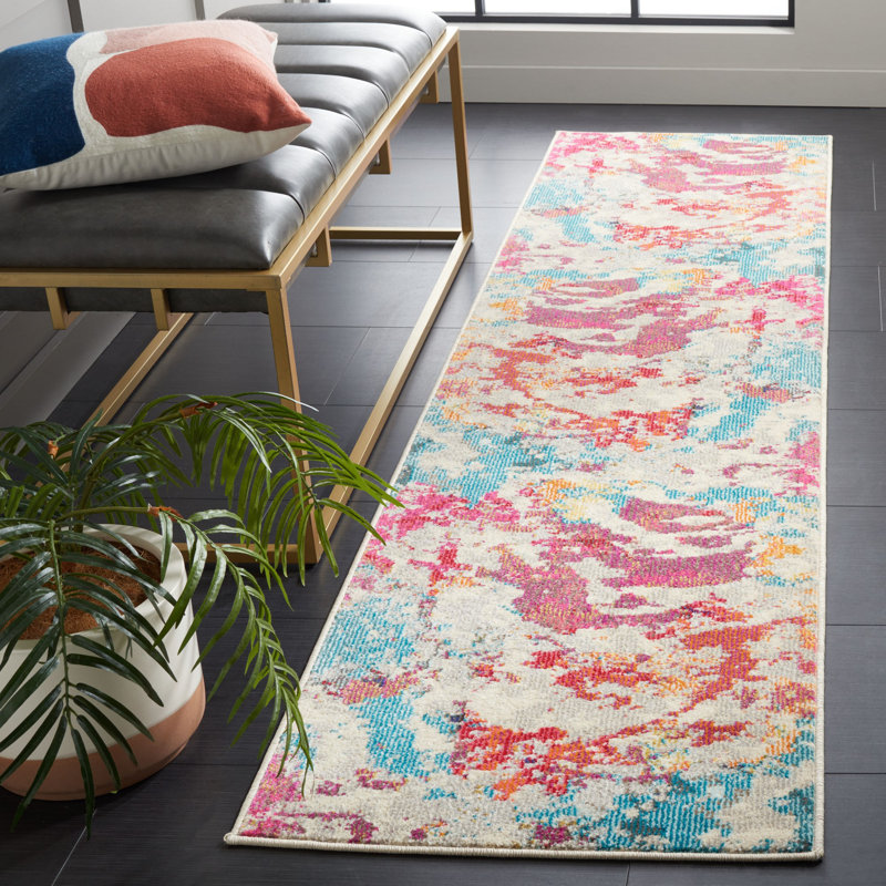 Monaco Performance Abstract Rug, Runner 2'2" x 8'