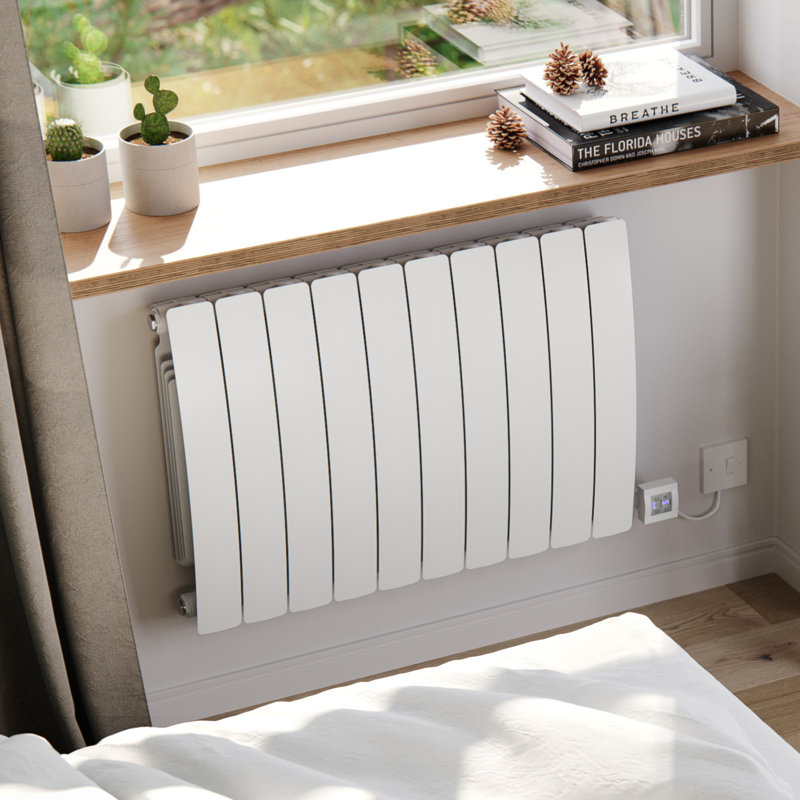 Camber Horizontal Flat Panel Radiator, White