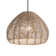 Amalia 12.75" 1-Light Natural Brown Rattan Pendant Light