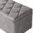 1 Piece Rectangular Storage Ottoman Fabric Linen with 2 Set Ottomans (Gray)-1095013322