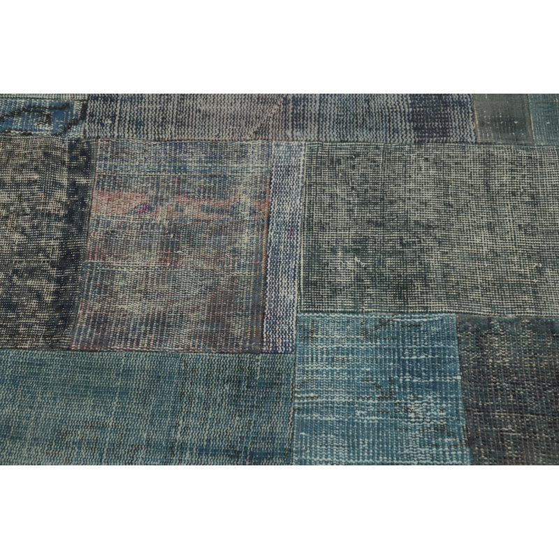 Geometric Patchwork Distressed Area Rug 8x10