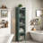 Modern Four-tier Glass Door Cabinet With Iron Frame And Golden Handles-504967210