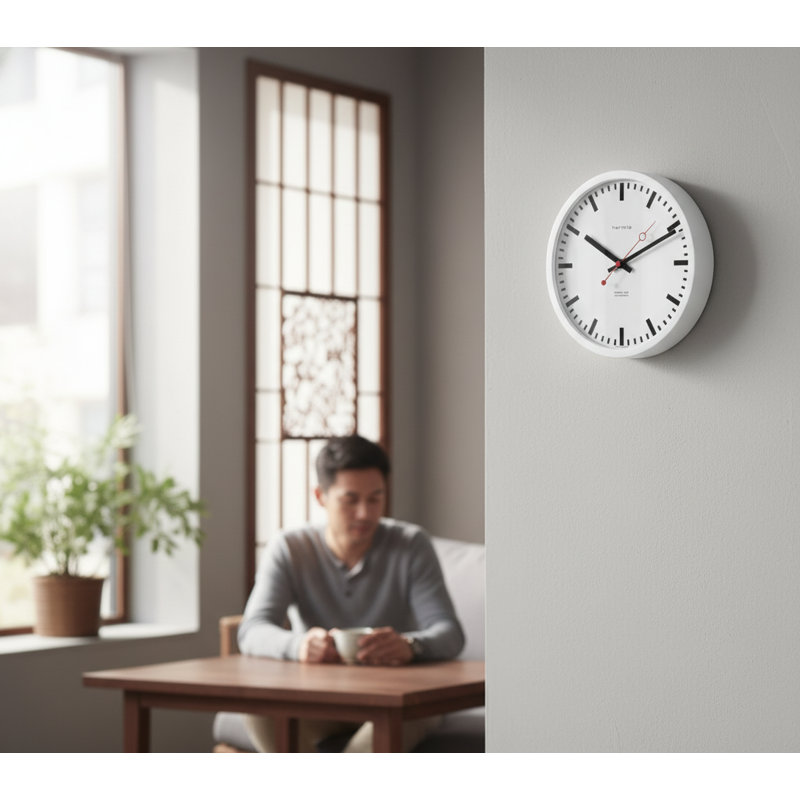  Horloge murale 12 po Grand Central Quartz