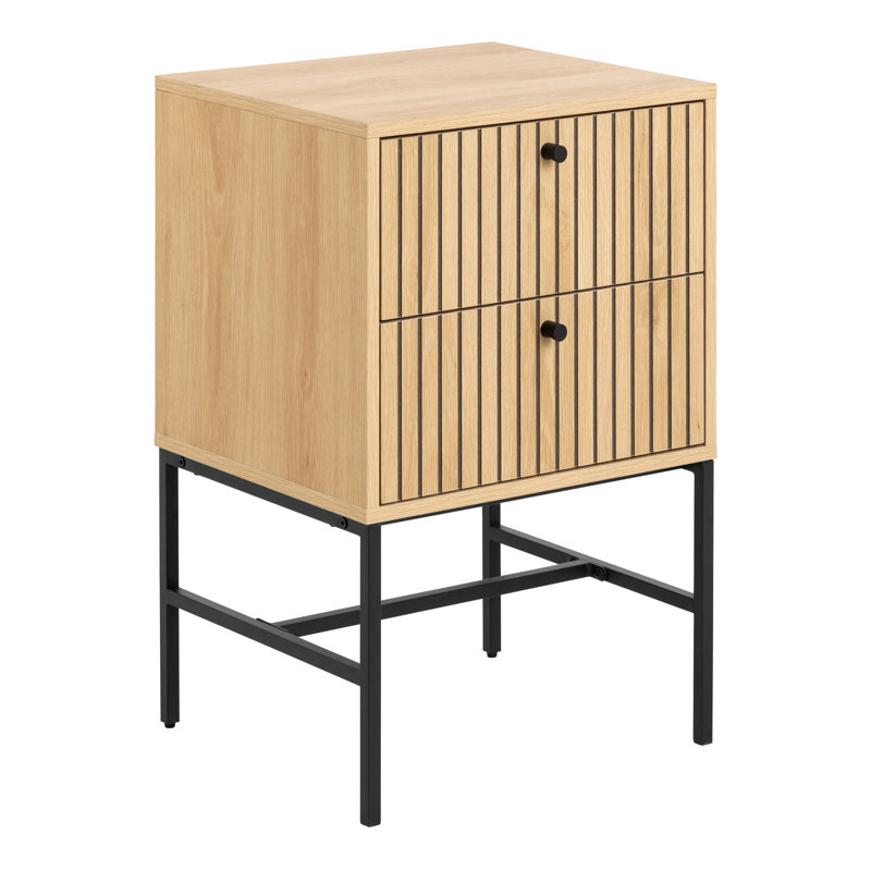 Roscigno 45.6cm W Manufactured Wood Bedside Table