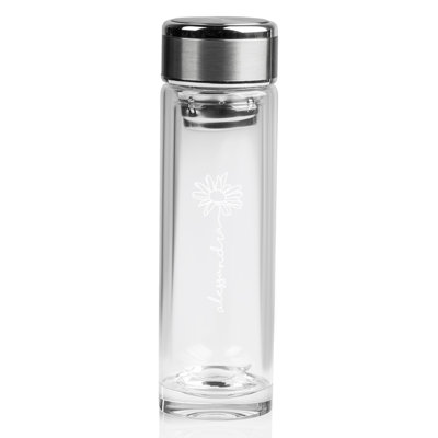 Zarify 350ml Glass Water Bottle