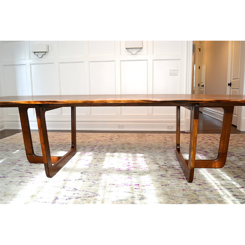 Mollino Solid Wood Dining Table, Cherry