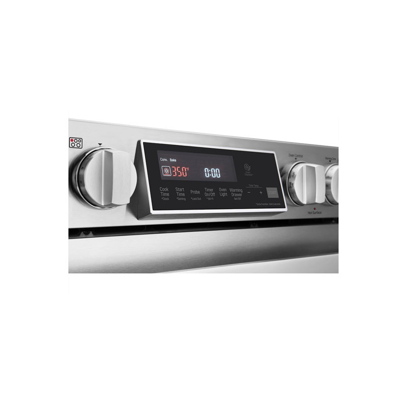 30" 6.3 cu. ft. Smart Slide-in Electric Range with Convection Oven